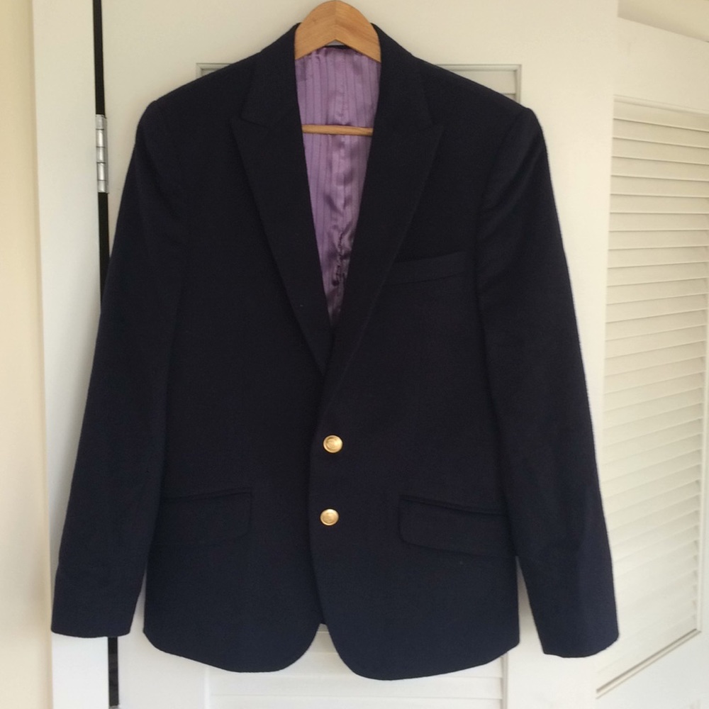 Navy Cashmere Blazer Custom  - stunning!